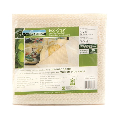 Vantage Industries Con-Tact Eco Stay 5 ft. W X 8 ft. L Reversible Polyester Indoor Rug Pad VATG-V14738-06